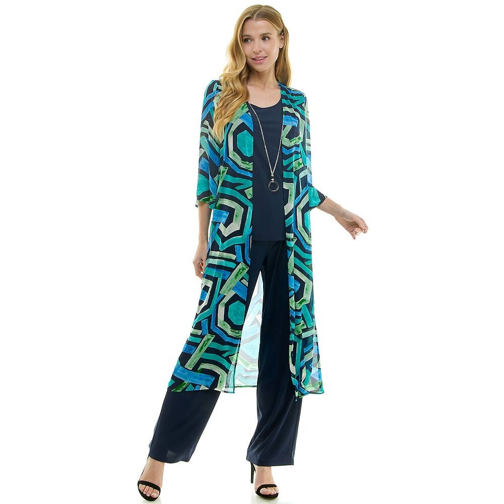 Женский комплект Luxology из 3 предметов: кардиган, майка и брюки, цвет Navyturquoise Green
Женский комплект Luxology из 3 предметов: кардиган, майка и брюки, цвет Navyturquoise Green