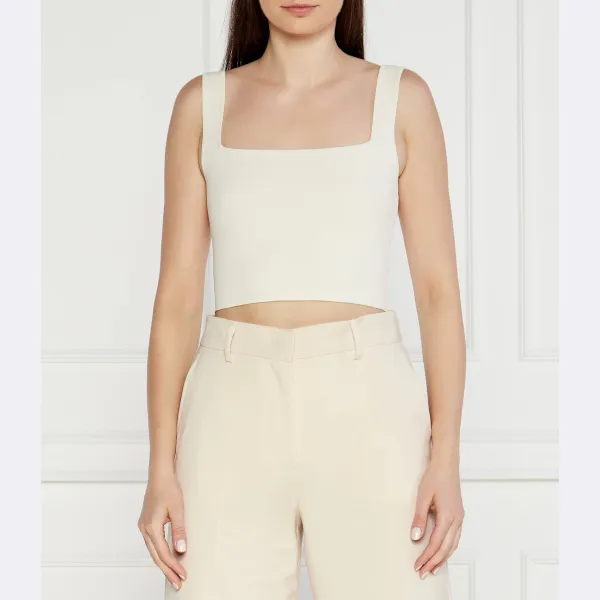 Укороченный топ Tresa Max Mara, бежевый 
Укороченный топ Tresa Max Mara, бежевый