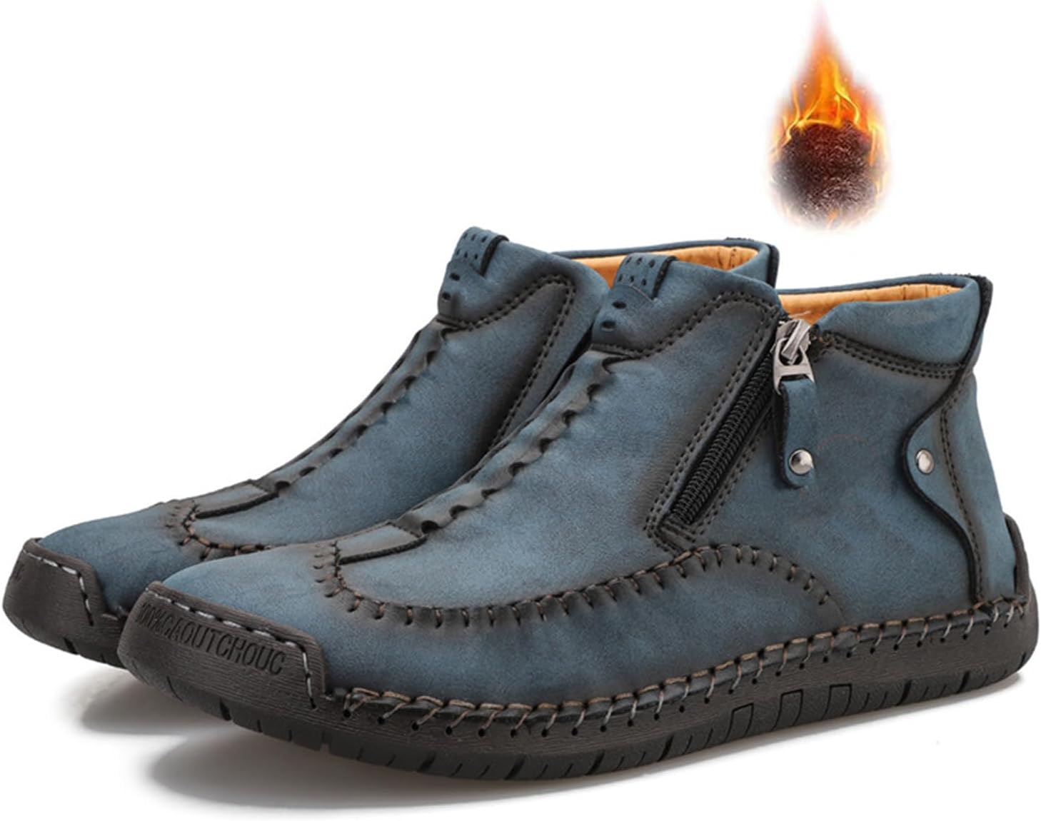 Мужские повседневные ботинки-чукка на щиколотке, ручной работы, с меховой подкладкой, округлый носок, молния, средний верх, противоскользящие, походные ботинки на щиколотке, наружные высокие ботинки для вождения и прогулок Eggdk, синий
Мужские повседневные ботинки-чукка на щиколотке, ручной работы, с меховой подкладкой, округлый носок, молния, средний верх, противоскользящие, походные ботинки на щиколотке, наружные высокие ботинки для вождения и прогулок Eggdk, синий