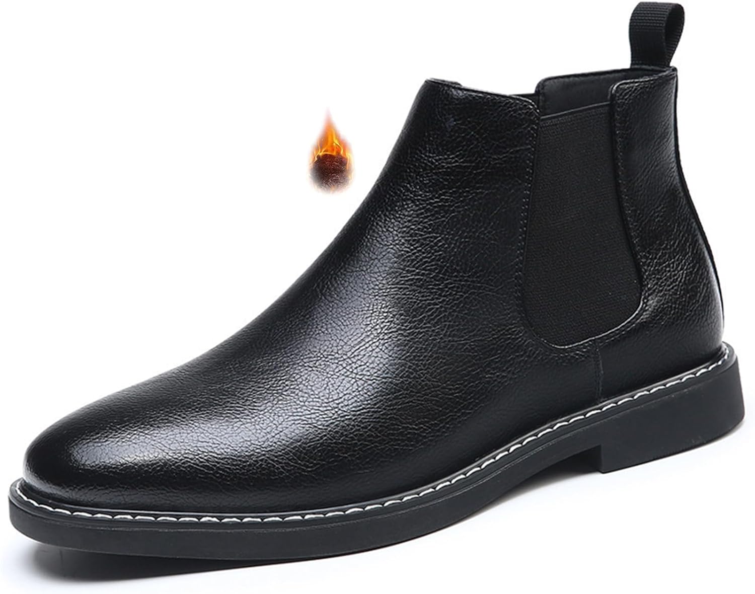 Мужские кожаные челси ручной работы, классический круглый носок, эластичные, на молнии, повседневные ботинки, водонепроницаемые, теплые, для улицы Qooel, черный
Мужские кожаные челси ручной работы, классический круглый носок, эластичные, на молнии, повседневные ботинки, водонепроницаемые, теплые, для улицы Qooel, черный