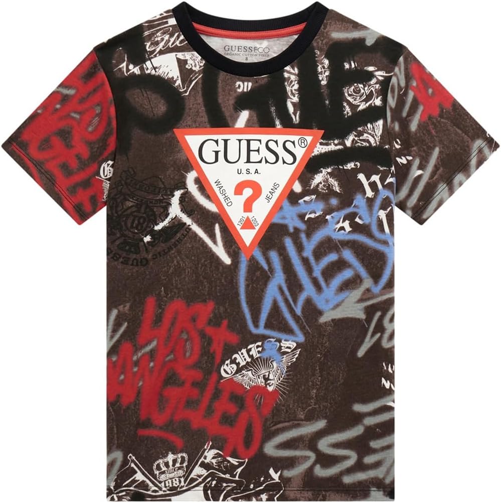 GUESS Мужская футболка с коротким рукавом Eco, Street Graffiti
GUESS Мужская футболка с коротким рукавом Eco, Street Graffiti