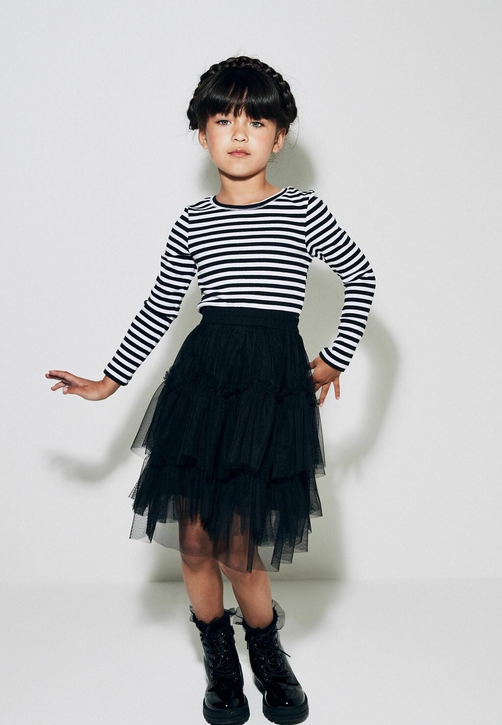 Футболка с длинными рукавами Ribbed Long Sleeve Top Next, цвет black white stripe
Футболка с длинными рукавами Ribbed Long Sleeve Top Next, цвет black white stripe