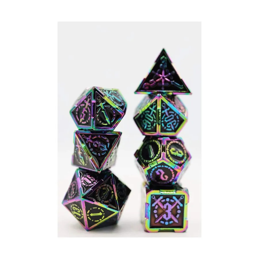 Полигональный набор мечей — Меч Европы (7), Dice Sets - Metal (Foam Brain Games)
Полигональный набор мечей — Меч Европы (7), Dice Sets - Metal (Foam Brain Games)