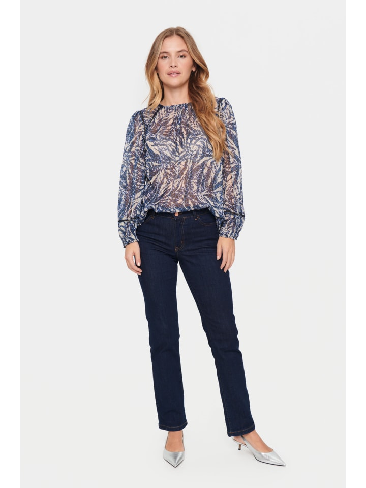 SAINT TROPEZ Блузка с длинными рукавами ChanteSZ А-образного силуэта в расцветке «Черная зебра»
SAINT TROPEZ Блузка с длинными рукавами ChanteSZ А-образного силуэта в расцветке «Черная зебра»