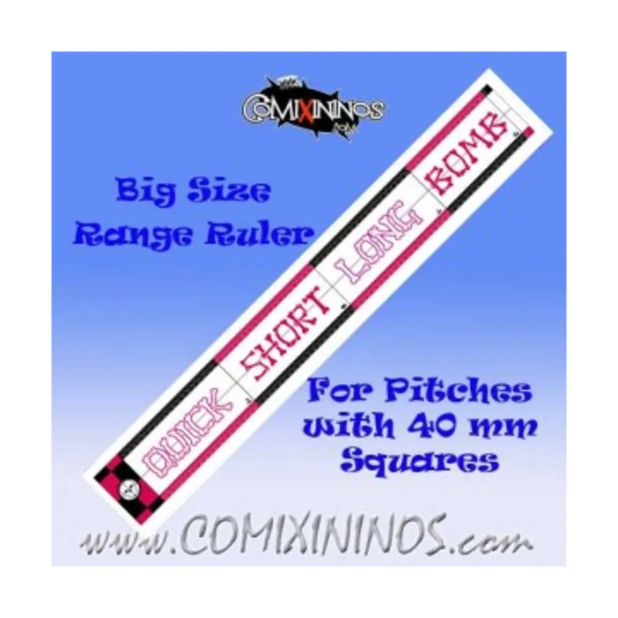 Линейка дальности - Нежить - Розовый/Черный, Fantasy Football Miniatures - Range Rulers and Templates (34mm)