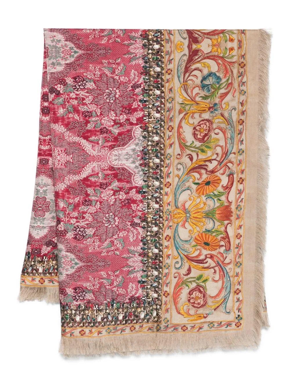 Декорированный шарф с цветочным принтом Pierre-Louis Mascia, розовый
Декорированный шарф с цветочным принтом Pierre-Louis Mascia, розовый