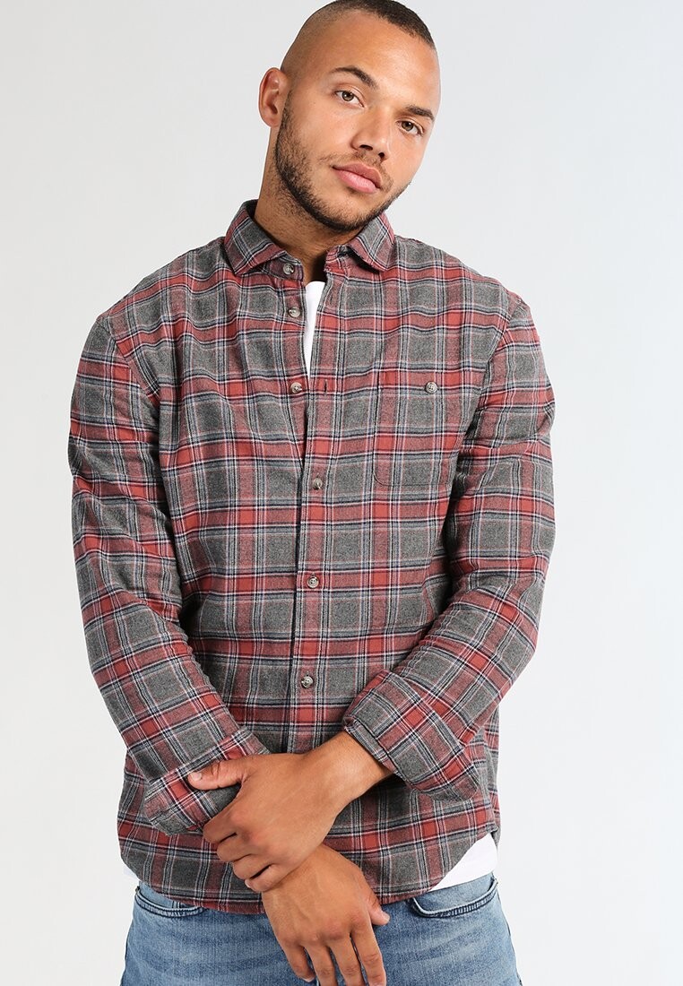 Рубашка Pier One, серый/коралловый
Рубашка Pier One, серый/коралловый