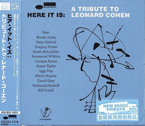 CD диск Here It Is: A Tribute to Leonard Cohen / Various: Here It Is: A Tribute To Leonard Cohen - SHM-CD
CD диск Here It Is: A Tribute to Leonard Cohen / Various: Here It Is: A Tribute To Leonard Cohen - SHM-CD