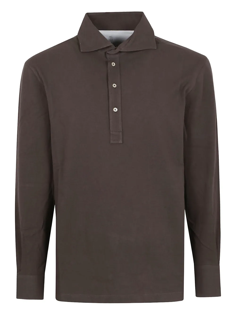 Рубашка поло с длинными рукавами Brunello Cucinelli, коричневый
Рубашка поло с длинными рукавами Brunello Cucinelli, коричневый