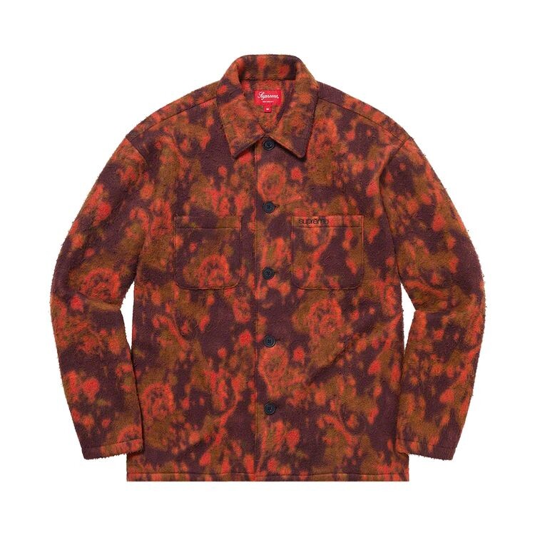Рубашка Supreme Paisley Fleece Shirt Red, красный 
Рубашка Supreme Paisley Fleece Shirt Red, красный