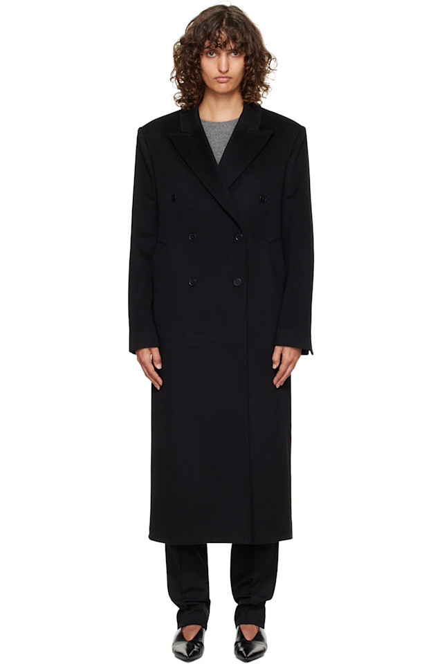 Роско двубортное длинное пальто Loulou De Saison, черный
Роско двубортное длинное пальто Loulou De Saison, черный