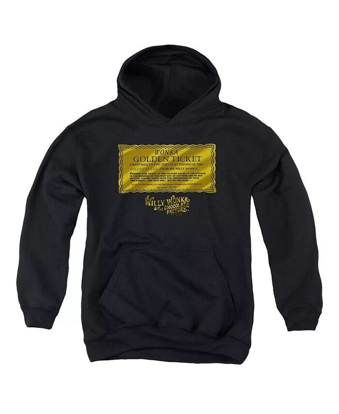 Толстовка с капюшоном Golden Ticket для мальчиков и девочек Willy Wonka And The Chocolate Factory, черный
Толстовка с капюшоном Golden Ticket для мальчиков и девочек Willy Wonka And The Chocolate Factory, черный