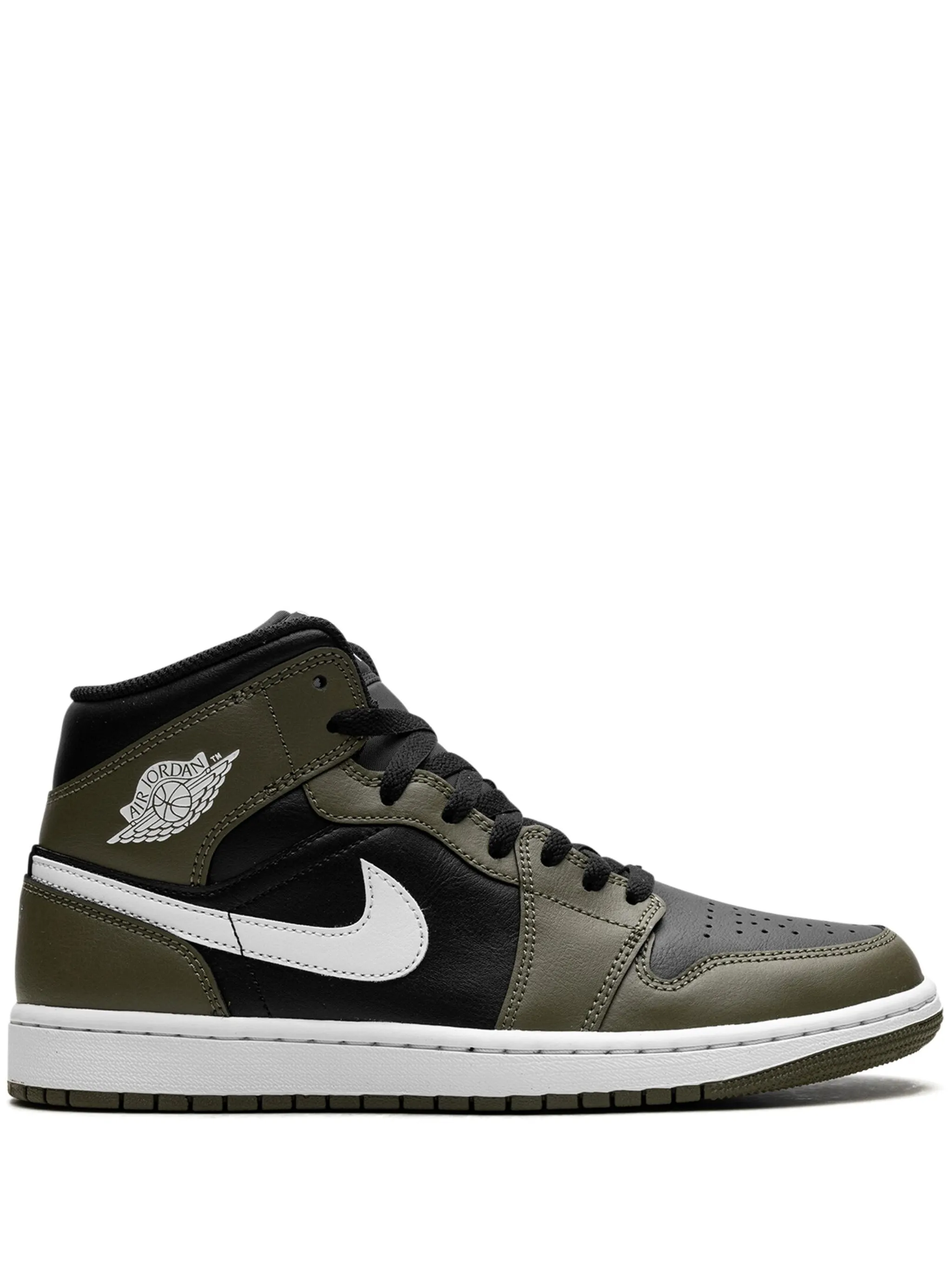 Кроссовки Air Jordan 1 Mid Black/White/Olive, зеленый
Кроссовки Air Jordan 1 Mid Black/White/Olive, зеленый