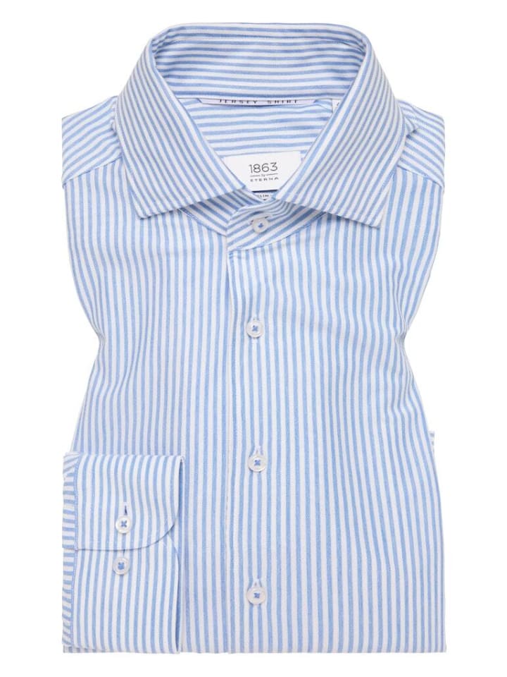 Рубашка с длинными рукавами синего цвета Eterna
Рубашка с длинными рукавами синего цвета Eterna