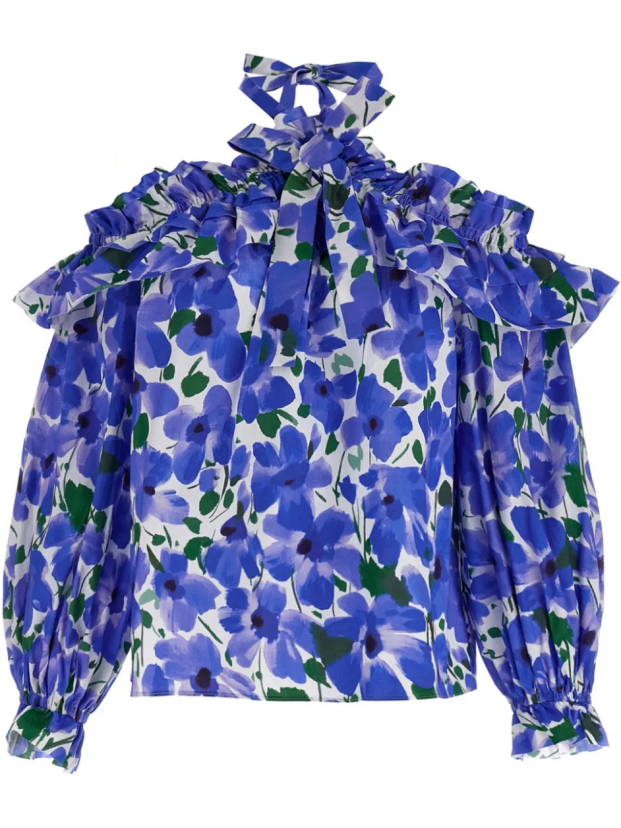 Блузка с открытыми плечами Carolina Herrera, синий
Блузка с открытыми плечами Carolina Herrera, синий