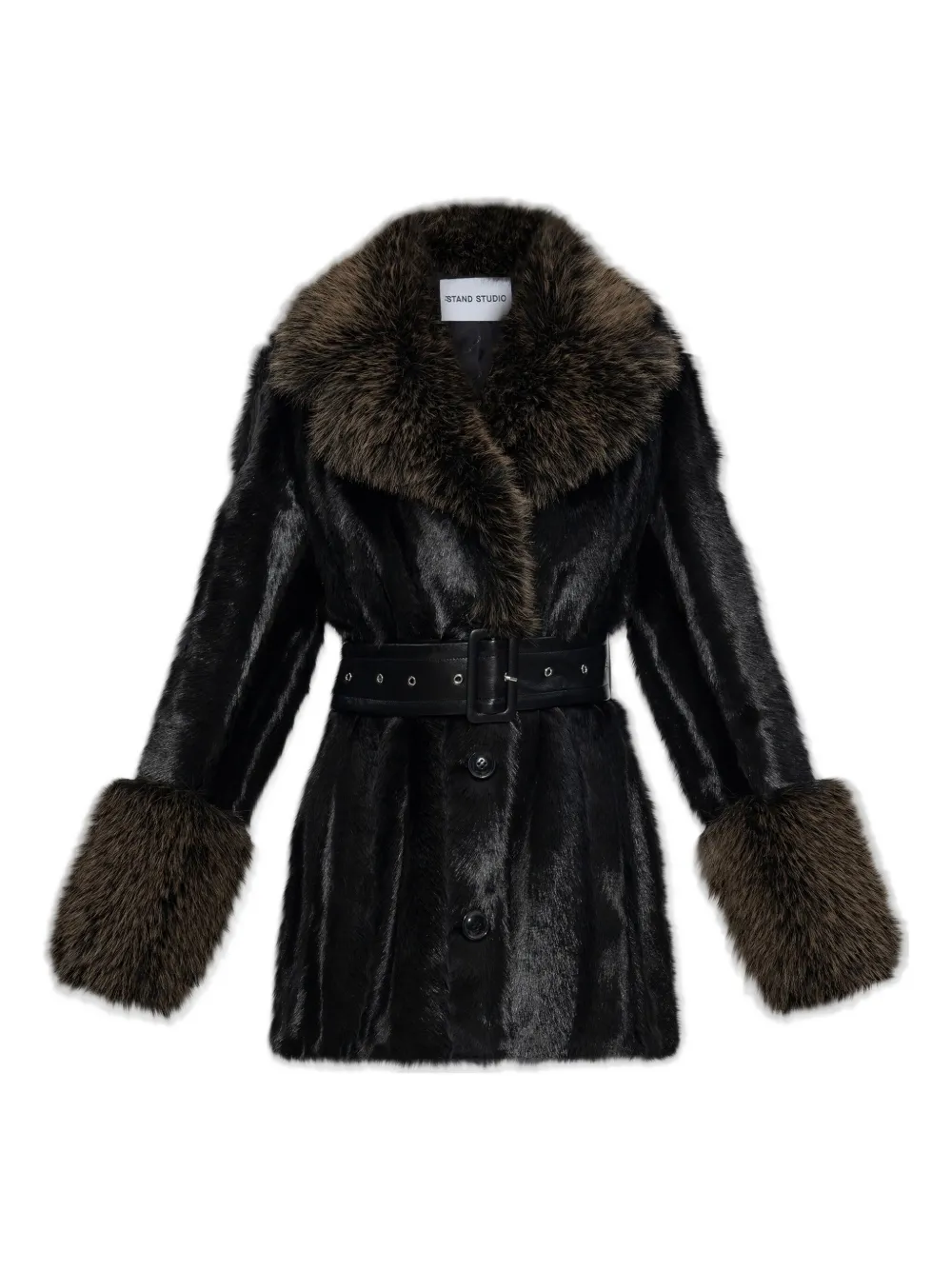 Куртка Fae с поясом и воротником Stand Studio, черный
Куртка Fae с поясом и воротником Stand Studio, черный