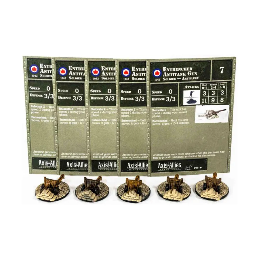 Окопанная противотанковая пушка (резерв) (С) x5, Axis & Allies - Collectible Miniatures Game - Reserves Singles
Окопанная противотанковая пушка (резерв) (С) x5, Axis & Allies - Collectible Miniatures Game - Reserves Singles