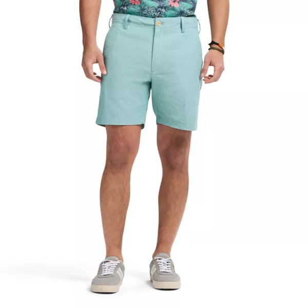 Мужские шорты прямого кроя из шамбрея 7 дюймов Izod, цвет beryl green
Мужские шорты прямого кроя из шамбрея 7 дюймов Izod, цвет beryl green