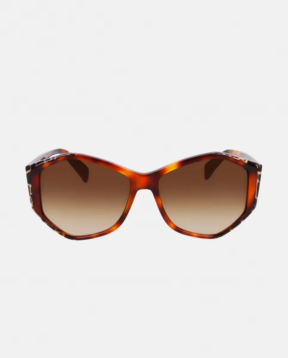 Женские геометрические солнцезащитные очки из ацетата Liu Jo, коричневый
Женские геометрические солнцезащитные очки из ацетата Liu Jo, коричневый