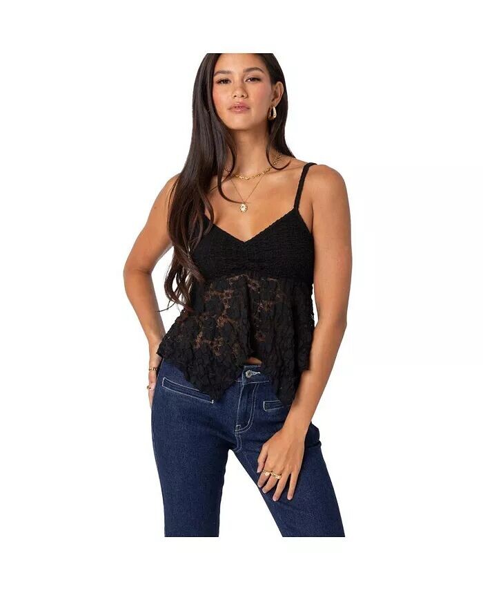 Женский прозрачный кружевной топ Orchid Edikted, черный
Женский прозрачный кружевной топ Orchid Edikted, черный