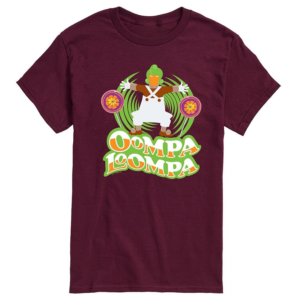 Мужская футболка с рисунком Willy Wonka Oompa Loompa Licensed Character, цвет Maroon
Мужская футболка с рисунком Willy Wonka Oompa Loompa Licensed Character, цвет Maroon