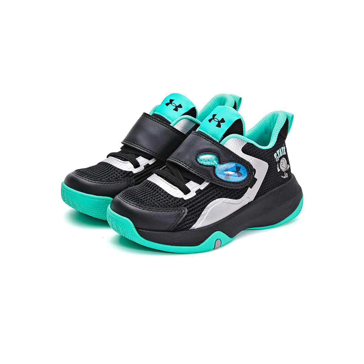 Детские баскетбольные кроссовки для детей Under Armour, черный/серебряный
Детские баскетбольные кроссовки для детей Under Armour, черный/серебряный