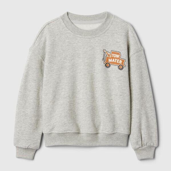 Толстовка из французского трикотажа с принтом машин Gap, серый 
Толстовка из французского трикотажа с принтом машин Gap, серый