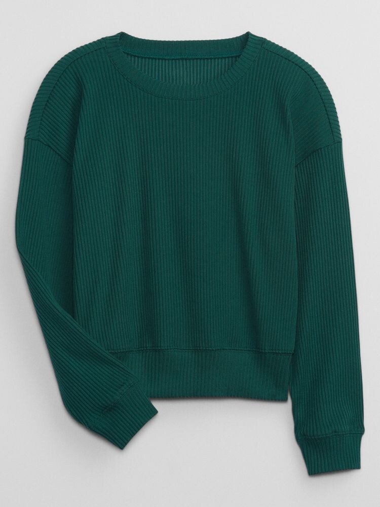 Детский свитер в рубчик Gap, зеленый 
Детский свитер в рубчик Gap, зеленый