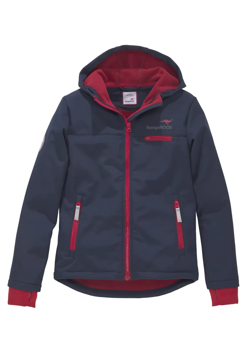 Куртка KangaROOS Softshell, с капюшоном, контрастной подкладкой и светоотражающими деталями, цвет морской волны
Куртка KangaROOS Softshell, с капюшоном, контрастной подкладкой и светоотражающими деталями, цвет морской волны