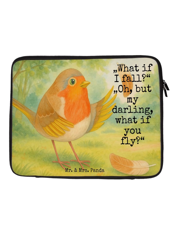 Mr. & Mrs. Panda Сумка для ноутбука с рисунком в виде пера малиновки и надписью белого цвета
Mr. & Mrs. Panda Сумка для ноутбука с рисунком в виде пера малиновки и надписью белого цвета