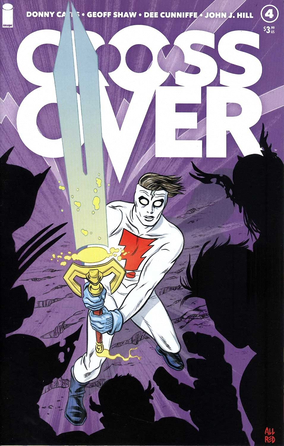 Crossover #4 Mike Allred’s Madman Wields Valofax God Country Mystic Sword Variant (Image Comics)
Crossover #4 Mike Allred’s Madman Wields Valofax God Country Mystic Sword Variant (Image Comics)