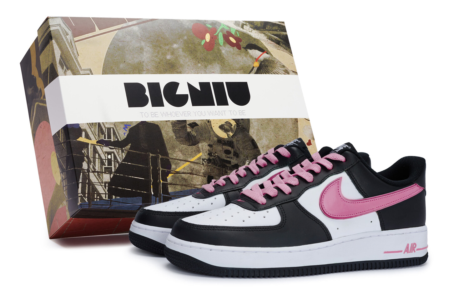 Кроссовки Nike Air Force 1 Skateboarding Shoes Unisex Low-top Pink, черный/белый/красный
Кроссовки Nike Air Force 1 Skateboarding Shoes Unisex Low-top Pink, черный/белый/красный