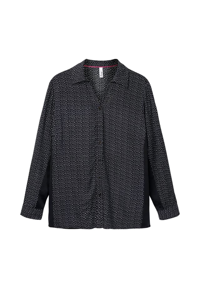 Блузка с принтом и эластичными вставками Sheego, черный
Блузка с принтом и эластичными вставками Sheego, черный