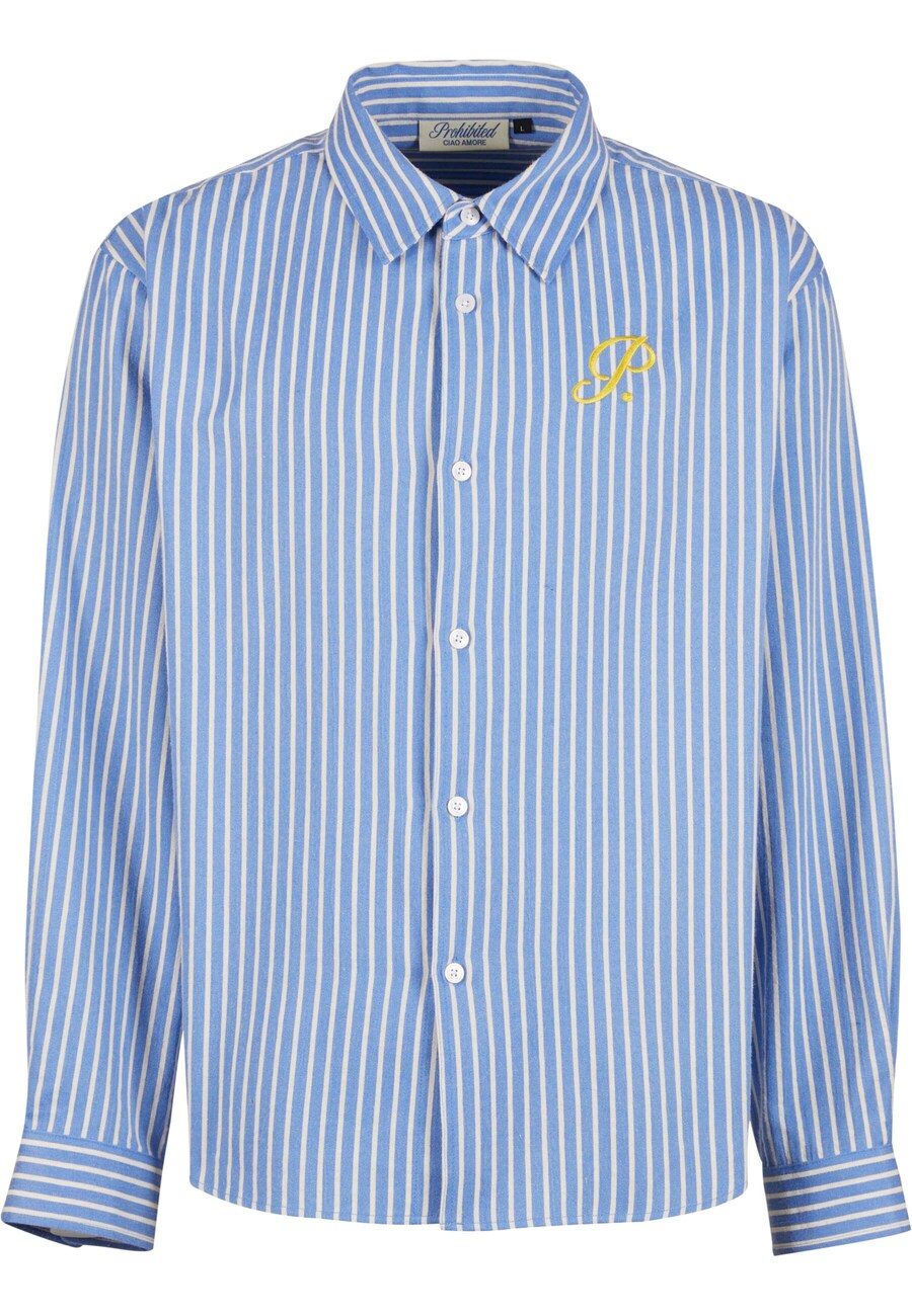 Рубашка на пуговицах Comfort fit Prohibited, синий
Рубашка на пуговицах Comfort fit Prohibited, синий