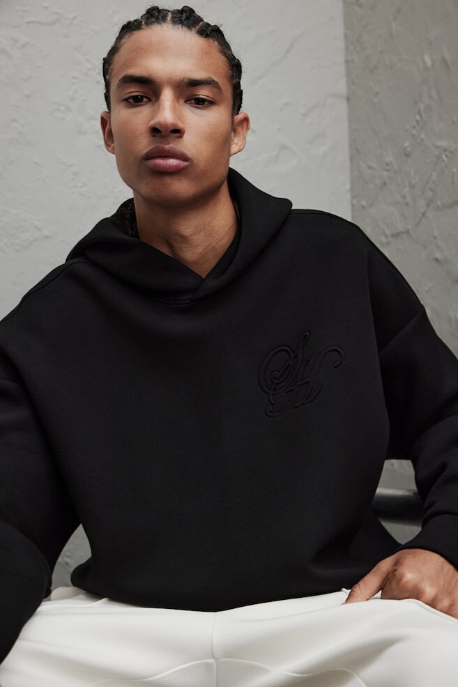 Худи из акваланга свободного кроя H&M, черный
Худи из акваланга свободного кроя H&M, черный