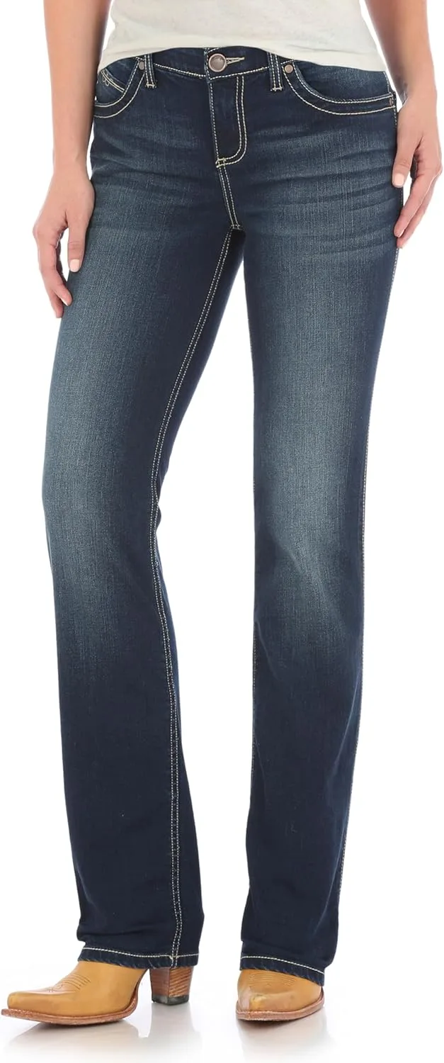 Wrangler Womens Cool Vantage Q-Baby Mid Rise Boot Cut Ultimate Riding Jean
Wrangler Womens Cool Vantage Q-Baby Mid Rise Boot Cut Ultimate Riding Jean