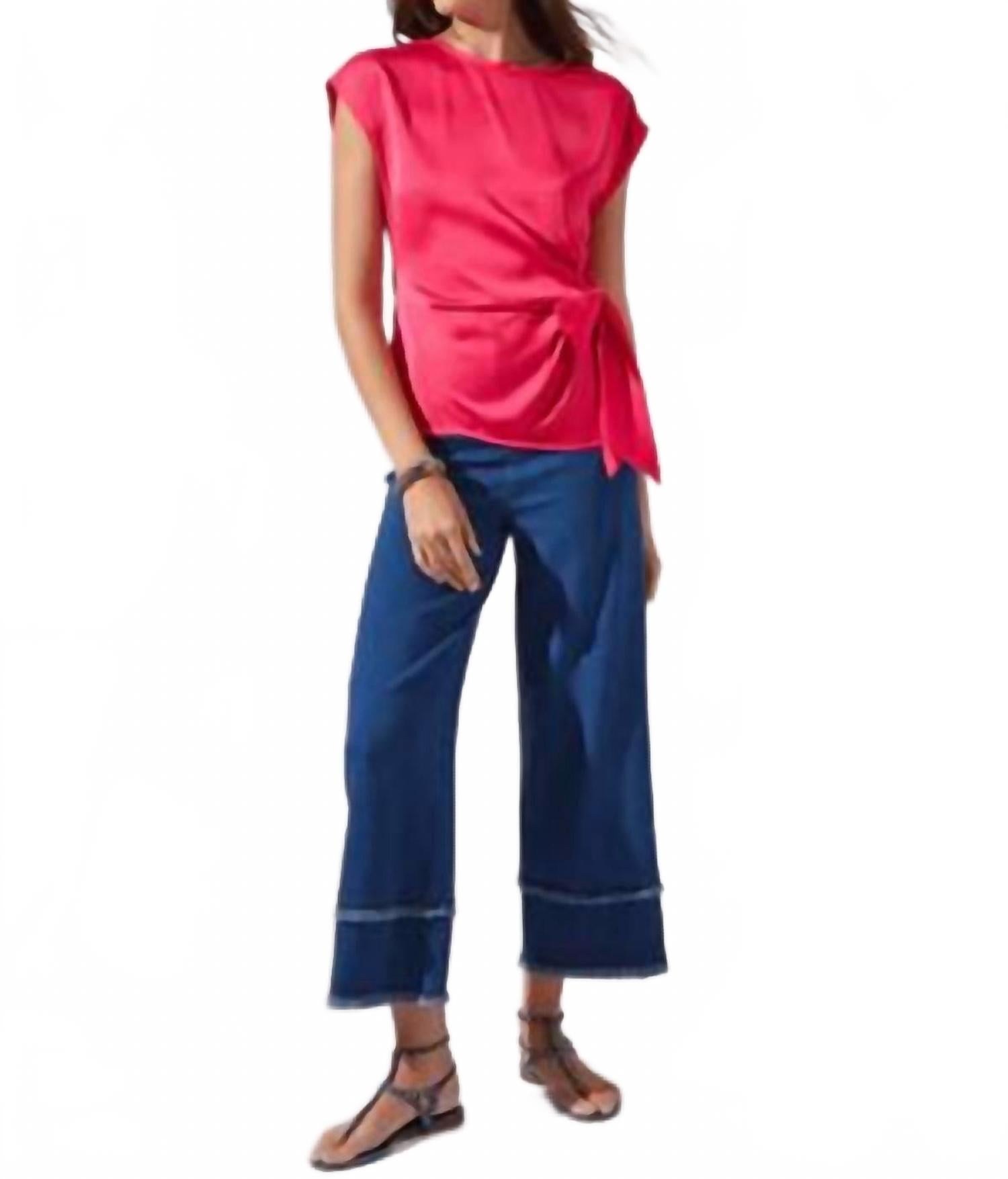 Синие укороченные джинсы с бахромой Lysse
Синие укороченные джинсы с бахромой Lysse