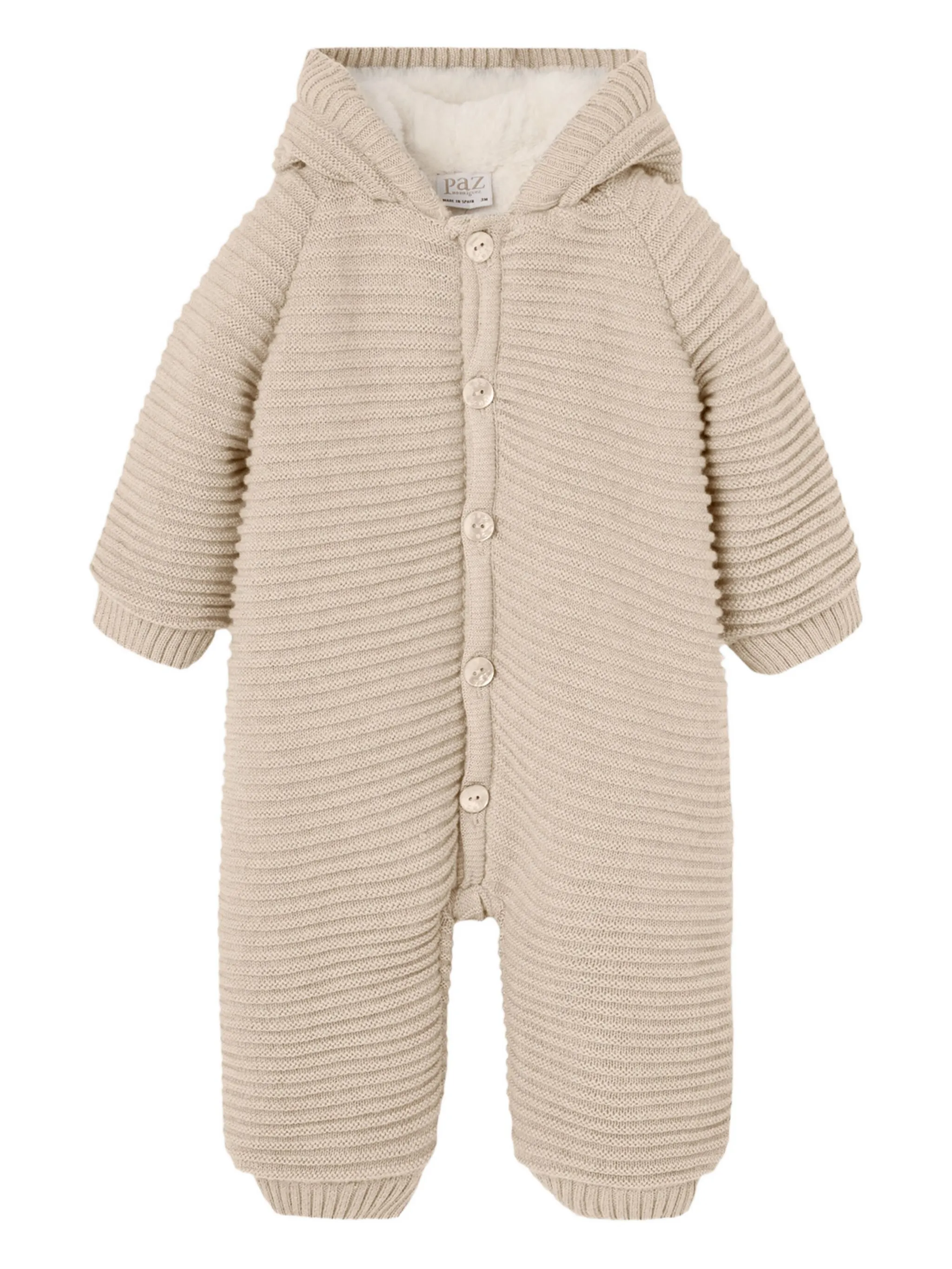 Комбинезон в рубчик с капюшоном Paz Rodriguez, бежевый
Комбинезон в рубчик с капюшоном Paz Rodriguez, бежевый