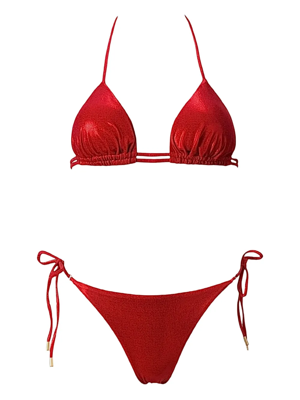 Бикини с треугольными чашками и блестками Sofia Erhan, красный
Бикини с треугольными чашками и блестками Sofia Erhan, красный
