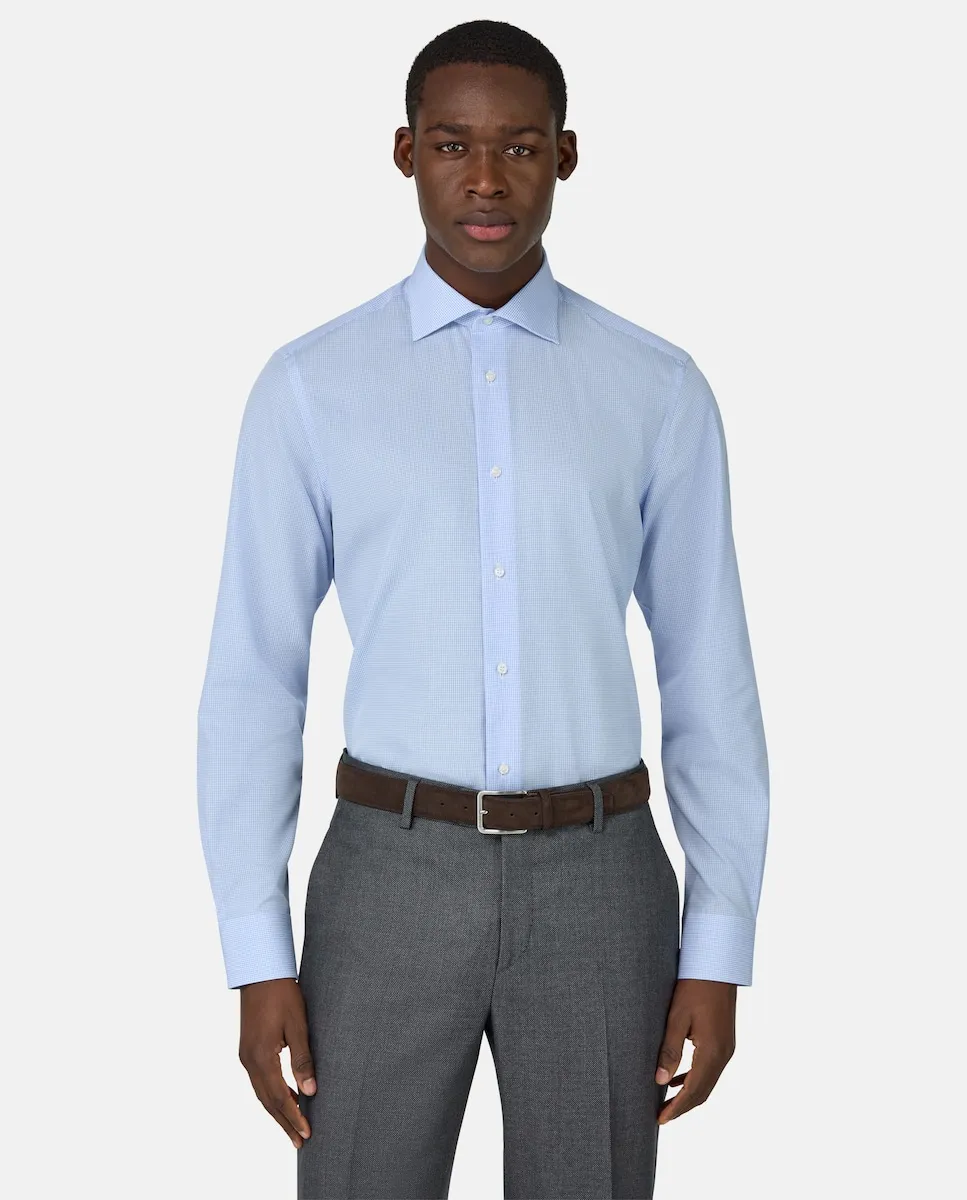 Мужская рубашка в клетку из хлопка с приталенным кроем Boggi Milano, светло-голубой
Мужская рубашка в клетку из хлопка с приталенным кроем Boggi Milano, светло-голубой