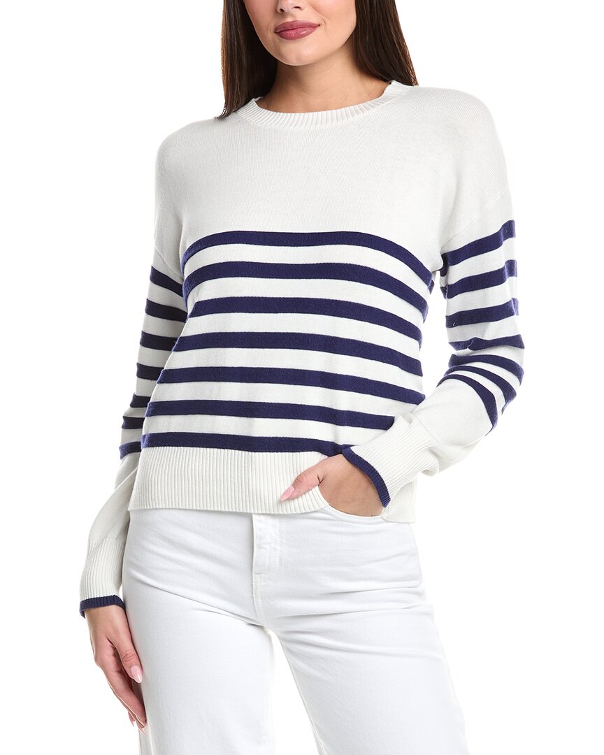 WISPR Brynn Полосатый свитер из смесового шелка, белый
WISPR Brynn Полосатый свитер из смесового шелка, белый