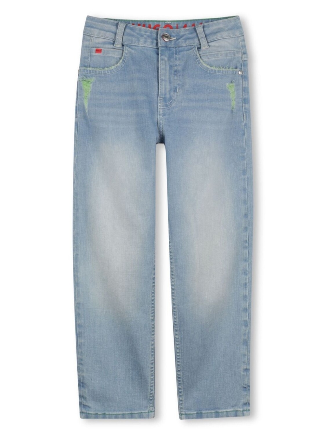 HUGO KIDS прямые джинсы с нашивкой-логотипом, синий
HUGO KIDS прямые джинсы с нашивкой-логотипом, синий