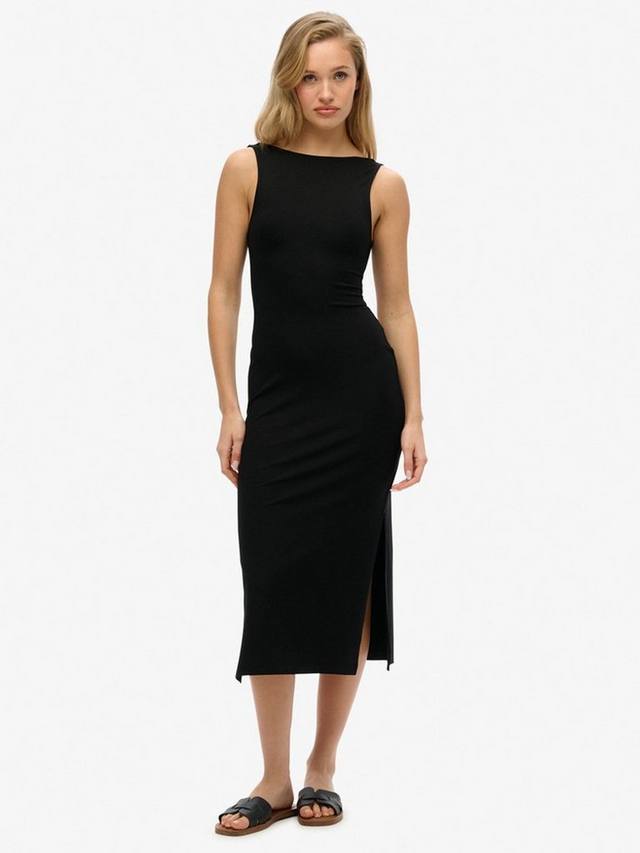 Платье миди из джерси с закручивающейся спинкой Superdry, черный
Платье миди из джерси с закручивающейся спинкой Superdry, черный