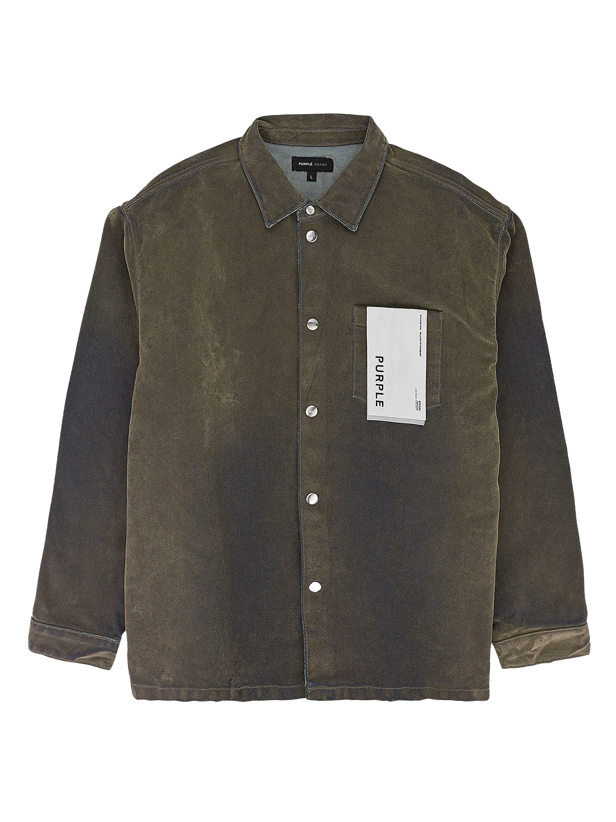 Джинсовая куртка-рубашка Stadium Purple Brand, зеленый
Джинсовая куртка-рубашка Stadium Purple Brand, зеленый