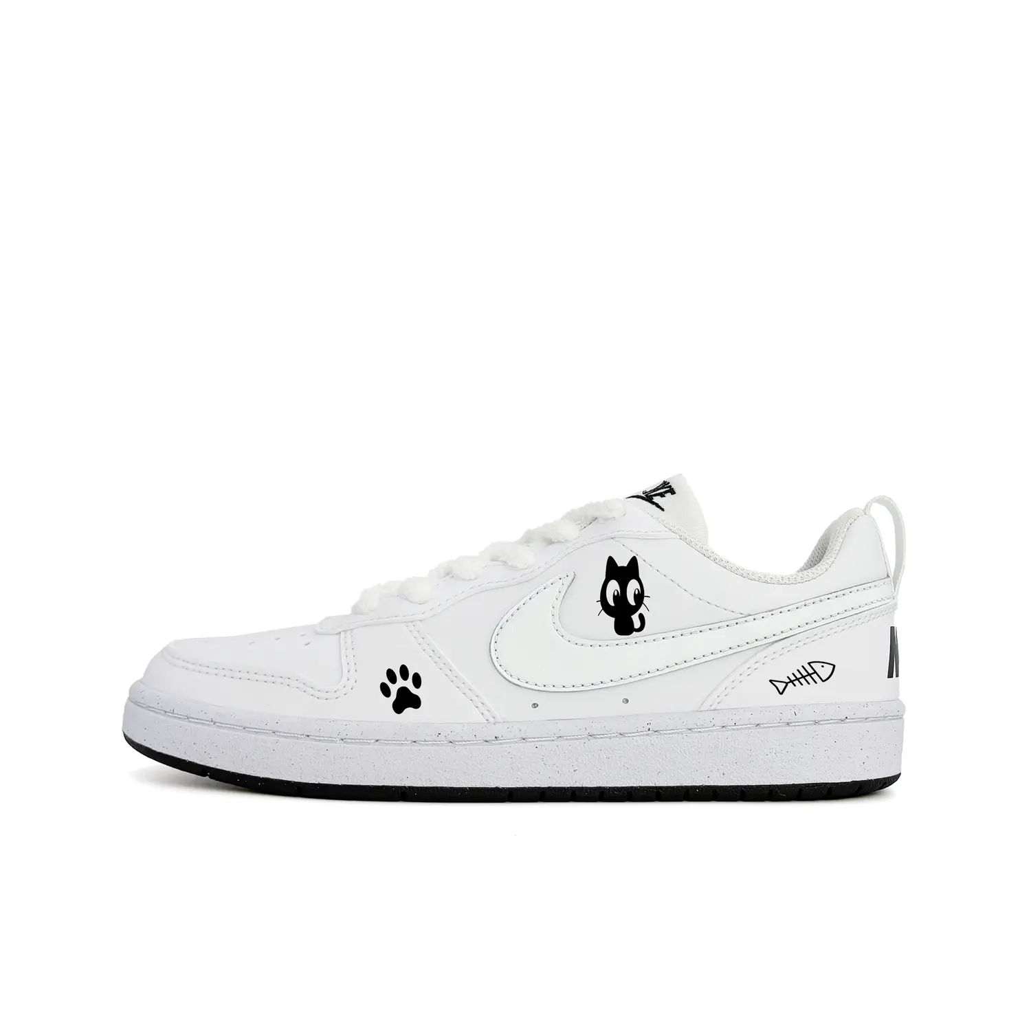 Nike Детские износостойкие низкие скейтбордистские кроссовки Court Borough Gluttonous Cat, черные и белые, для подростков
Nike Детские износостойкие низкие скейтбордистские кроссовки Court Borough Gluttonous Cat, черные и белые, для подростков