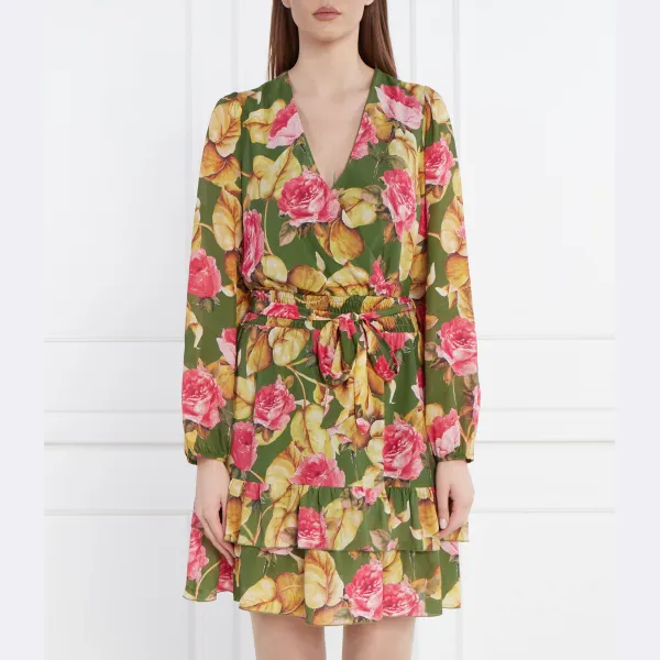 Платье с поясом и добавлением шелка Guess, мультиколор
Платье с поясом и добавлением шелка Guess, мультиколор