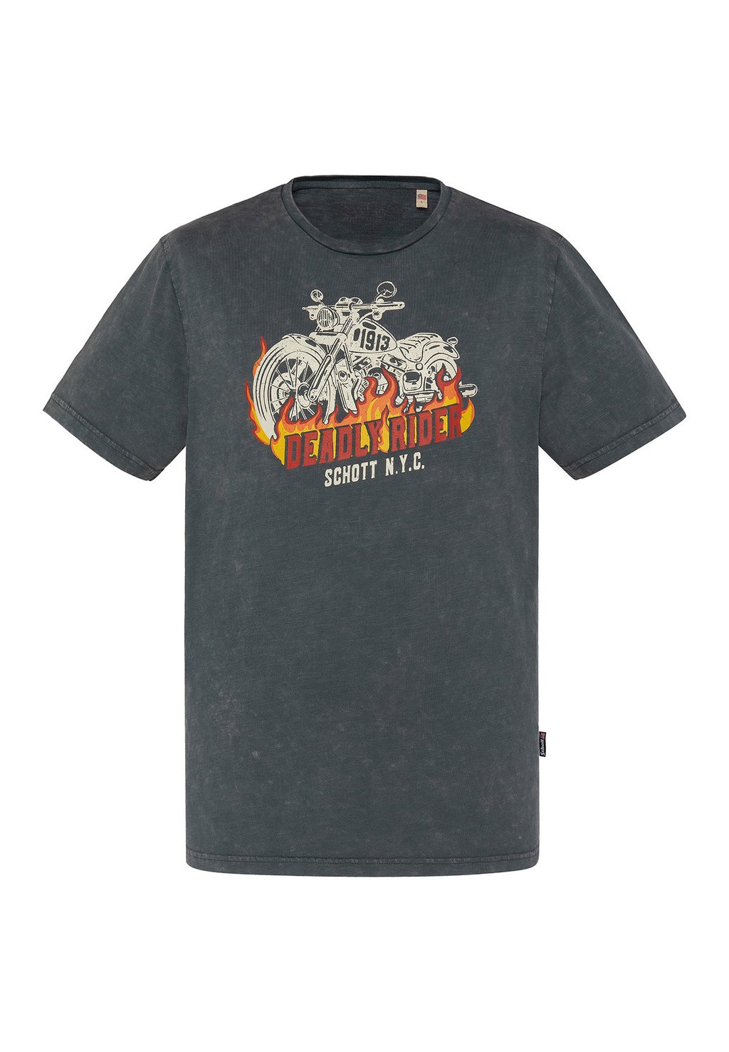 Футболка с принтом BIKER Schott, серый
Футболка с принтом BIKER Schott, серый