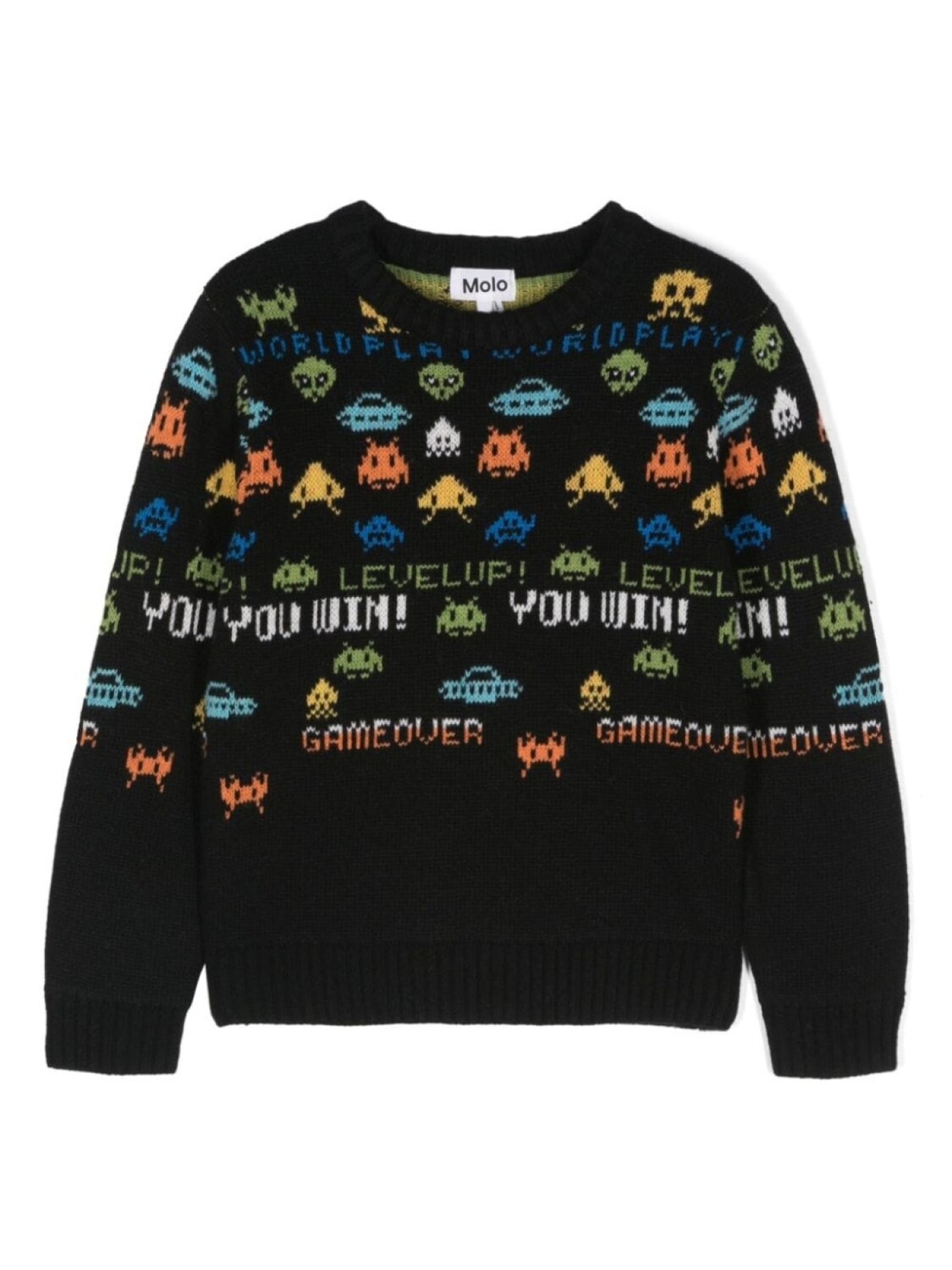 Molo жаккардовый джемпер Barri, черный
Molo жаккардовый джемпер Barri, черный