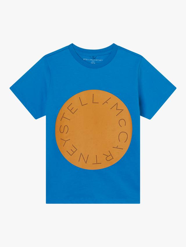 Детская футболка из хлопкового джерси с логотипом Disc Stella McCartney Kids, Blue
Детская футболка из хлопкового джерси с логотипом Disc Stella McCartney Kids, Blue