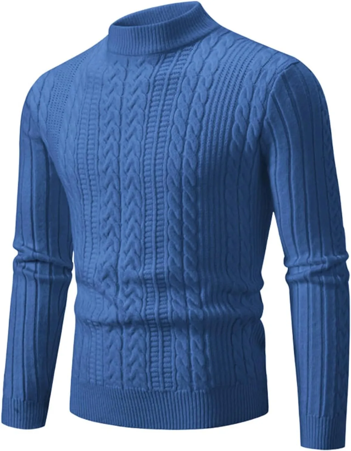 Мужской повседневный свитер с круглым вырезом и рельефным узором YEBAITOU
Мужской повседневный свитер с круглым вырезом и рельефным узором YEBAITOU